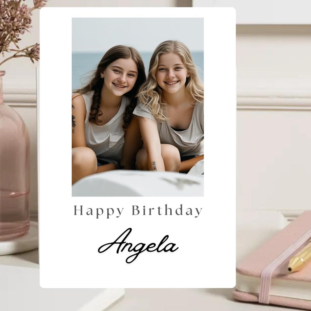 Personalized Photo Birthday Card, Custom Keepsake