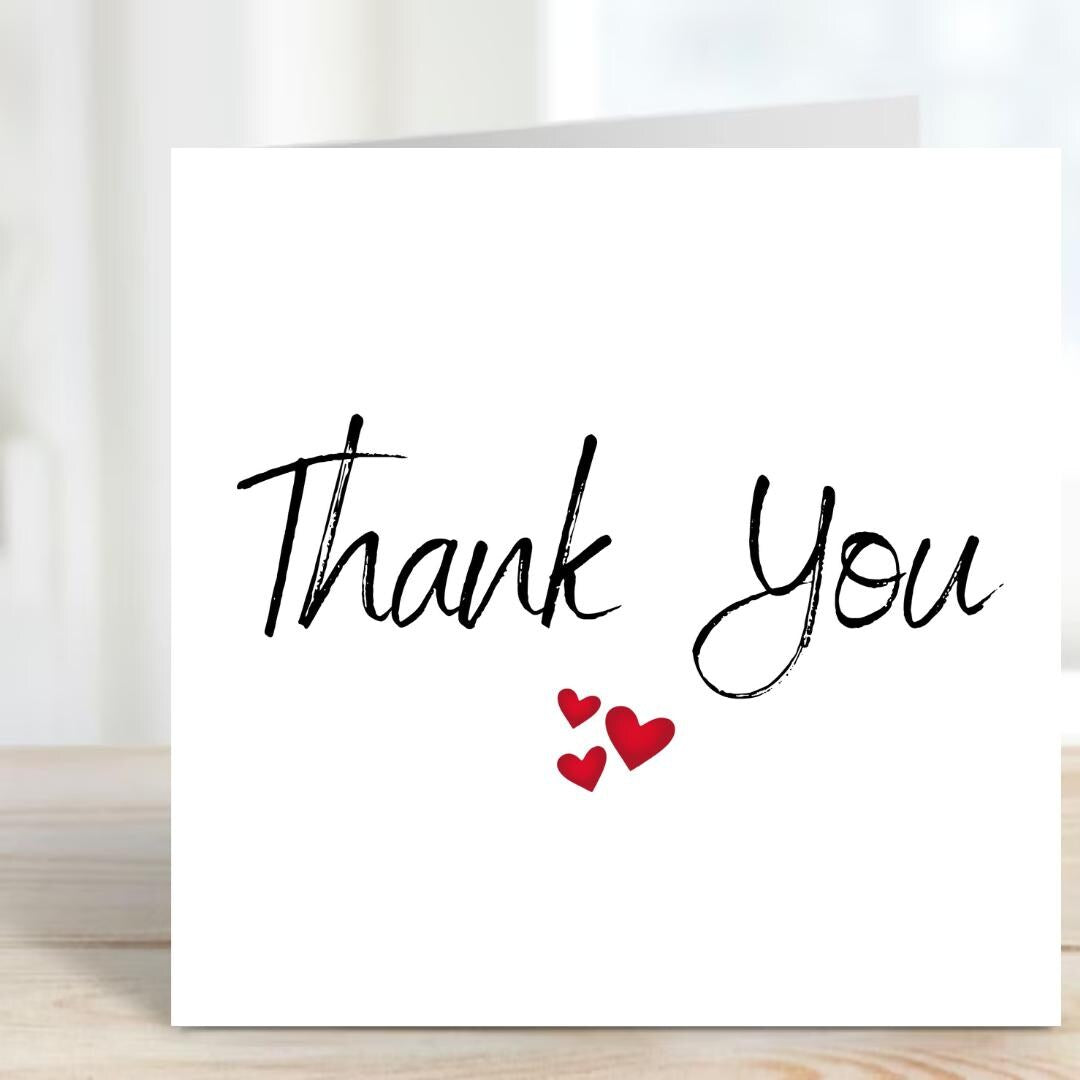 Thank You Card for Friends and Family