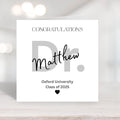 Personalized Doctor Graduation Card | Modern Minimalist Design