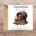 Funny 70th Birthday Card For Husband, Dad, Grandpa - Whiskey Lover Card