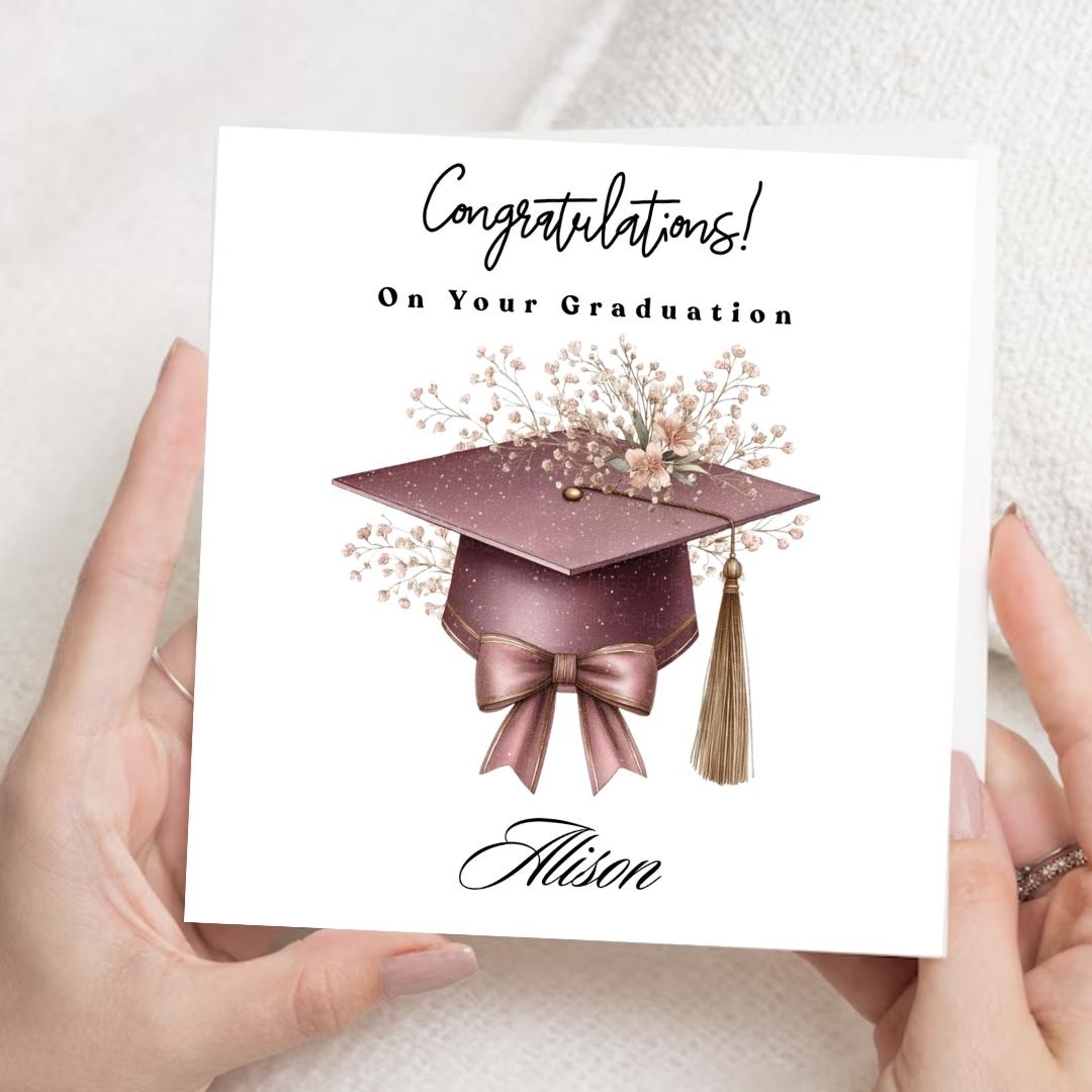 Personalized Graduation Card For Daughter, College University Grad, Class of 2026 Congratulations