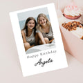 Personalized Photo Birthday Card, Custom Keepsake