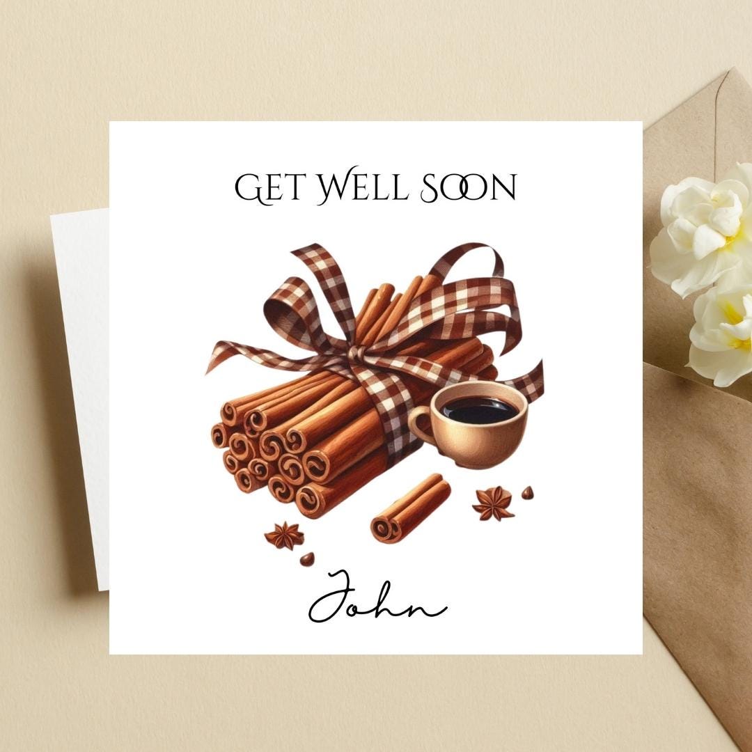 Personalized Get Well Soon Card For Mum Grandad, Nanna