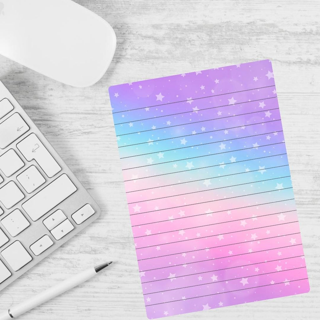 Rainbow Star Notepad, Tear-Off Planner Pad