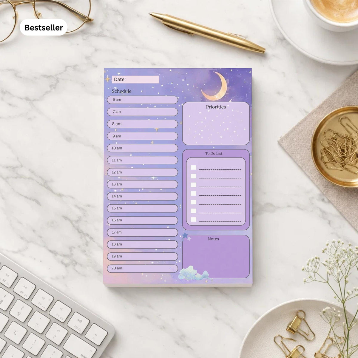 Colourful To Do List Planner Pad | Weekly Desk Notepad | Pink Productivity Record | Task Organiser