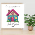 Personalized New Home Congratulations Card, Housewarming Gift, Custom Address Name Cards