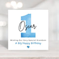 Personalized 1st Birthday Cards For Baby Boys: First Birthday Milestone Card