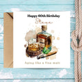 Funny 60th Birthday Card For Husband, Dad, Grandpa - Whiskey Lover Card