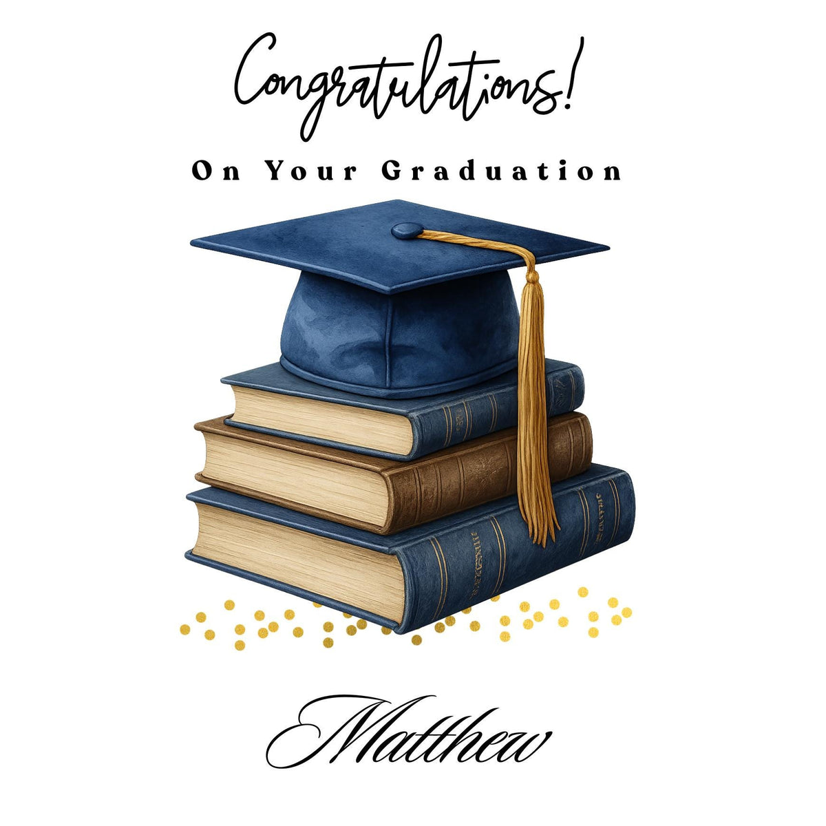 Graduation Card For Son, College University Grad, Class of 2026 Congratulations
