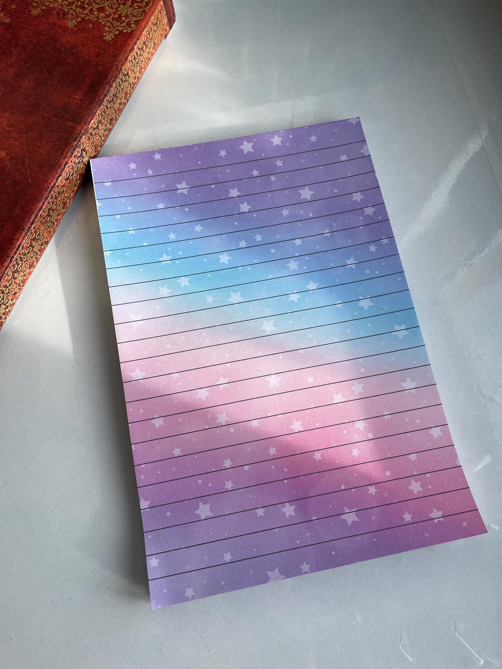 Rainbow Star Notepad, Tear-Off Planner Pad
