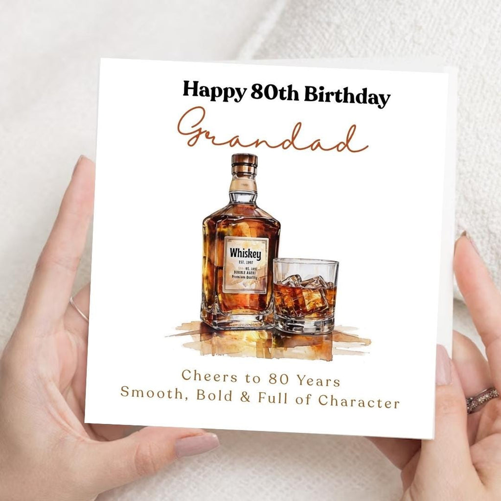 Funny 80th Birthday Card For Husband, Dad, Grandpa, Uncle - Record Player Humour Greeting Cards