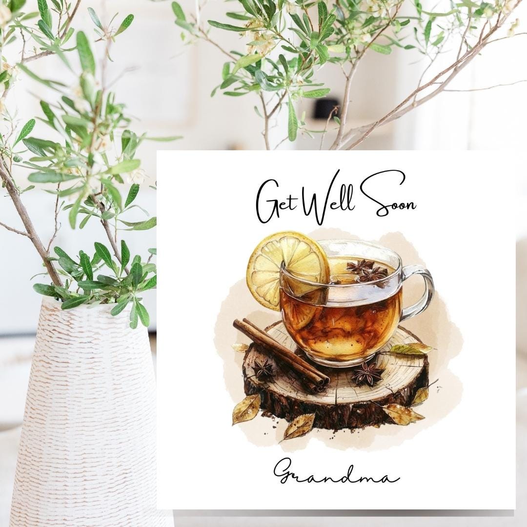 Personalized Get Well Soon Card, Het well cards