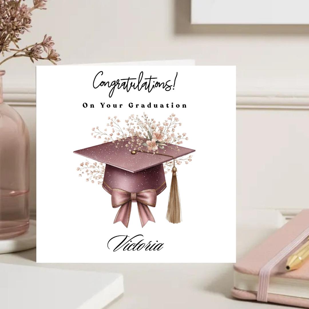 Personalized Graduation Card For Daughter, College University Grad, Class of 2026 Congratulations