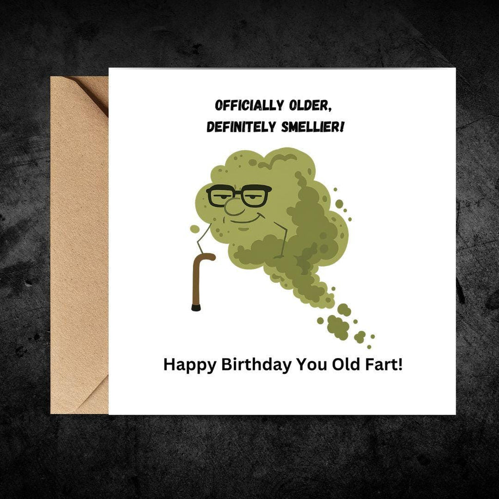 Rude Birthday Card For Husband, Humorous Birthday Cards For Him, Getting Older Card
