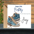 Personalized 13th Birthday Card For Son grandson