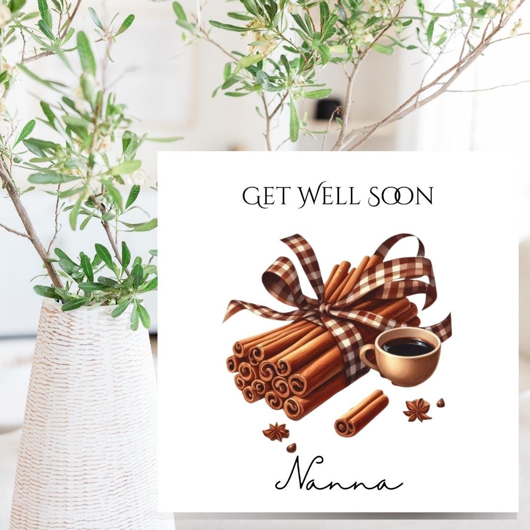 Personalized Get Well Soon Card For Mum Grandad, Nanna