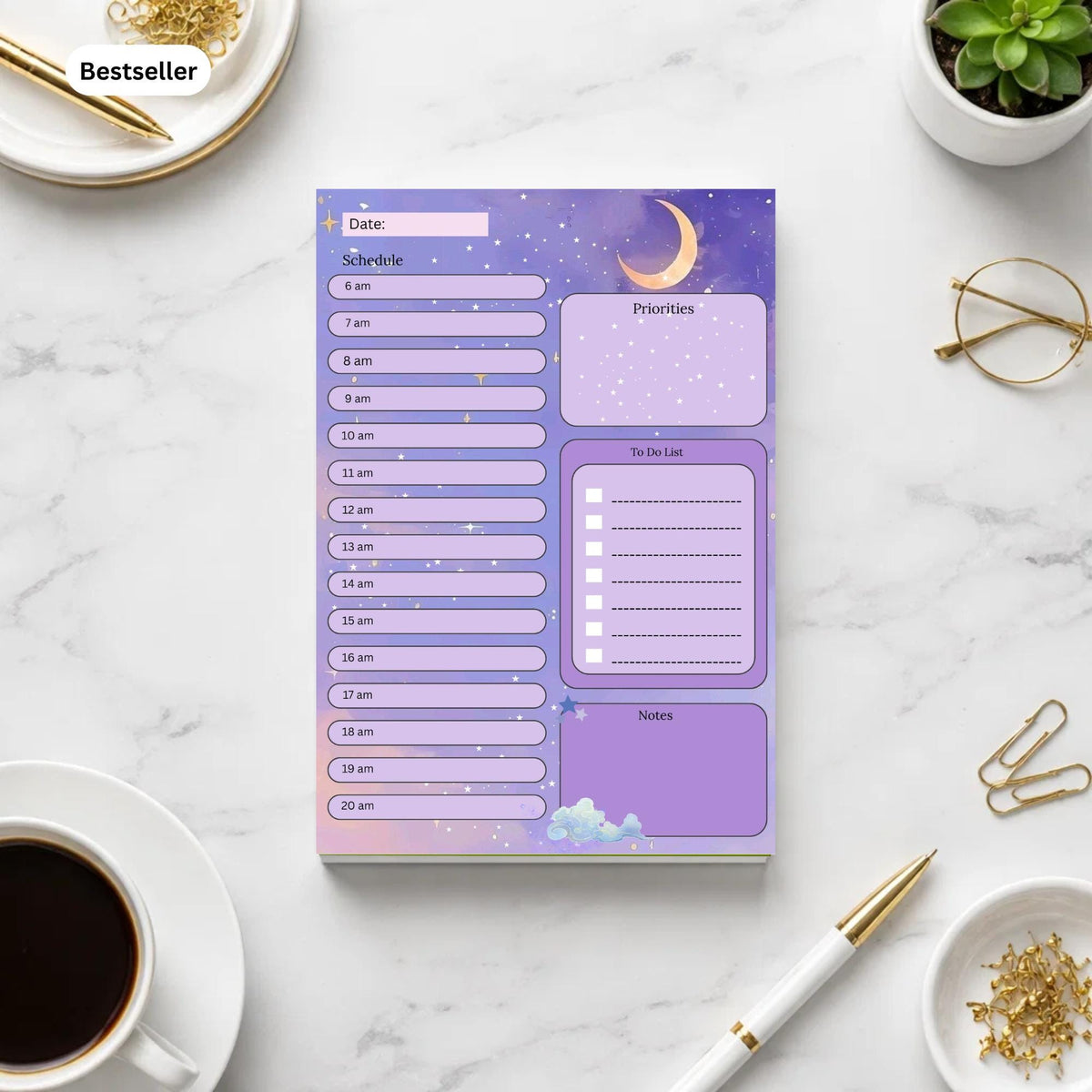 Colourful To Do List Planner Pad | Weekly Desk Notepad | Pink Productivity Record | Task Organiser
