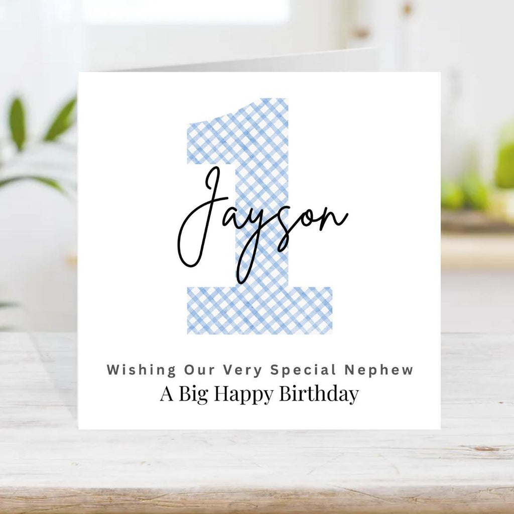 Personalized 1st Birthday Cards For Baby Boys: First Birthday Milestone Card