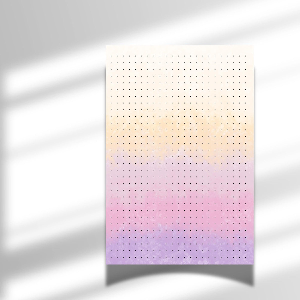 A5 Dot Grid Notepad, 40 Tear-Off Page Memo Pad, Bullet Journal Colourful Kawaii Stationery