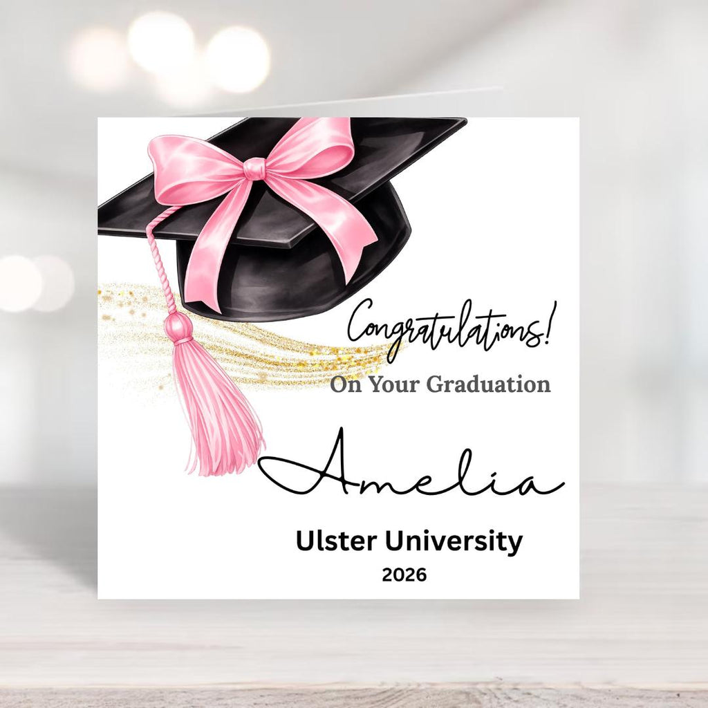Personalized Graduation Congratulations Card For Daughter, College University Grad, Class of 2026 Congratulations