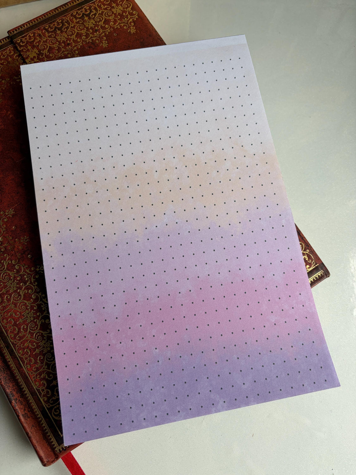 A5 Dot Grid Notepad, 40 Tear-Off Page Memo Pad, Bullet Journal Colourful Kawaii Stationery