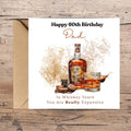 Personalized Funny 60th Birthday Card For Husband, Dad, Grandpa - Whiskey Lover Card